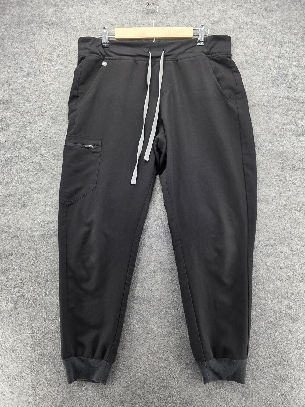 FIGS Pants Womens Large Black Zamora Technical Scrub Jogger Workwear Pockets